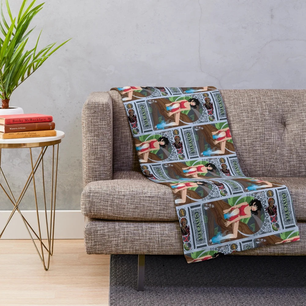 Fern Gully inspired plush blanket featuring the character Crysta