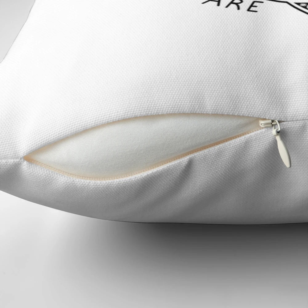 ACOMAF inspired throw pillow featuring Feyre, Rhysand, and the Night Court from the A Court of Thorns and Roses series by Sarah J. Maas
