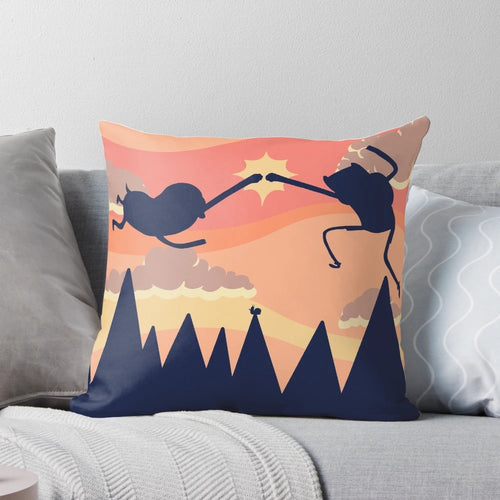 Adventure Time Pillow featuring Finn, Jake, and other beloved characters from the popular cartoon series