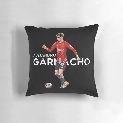 Soft, high-quality Alejandro Garnacho Manchester United pillow perfect for sports fans