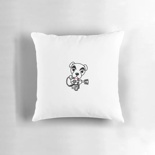 An officially licensed Animal Crossing KK Slider plush pillow