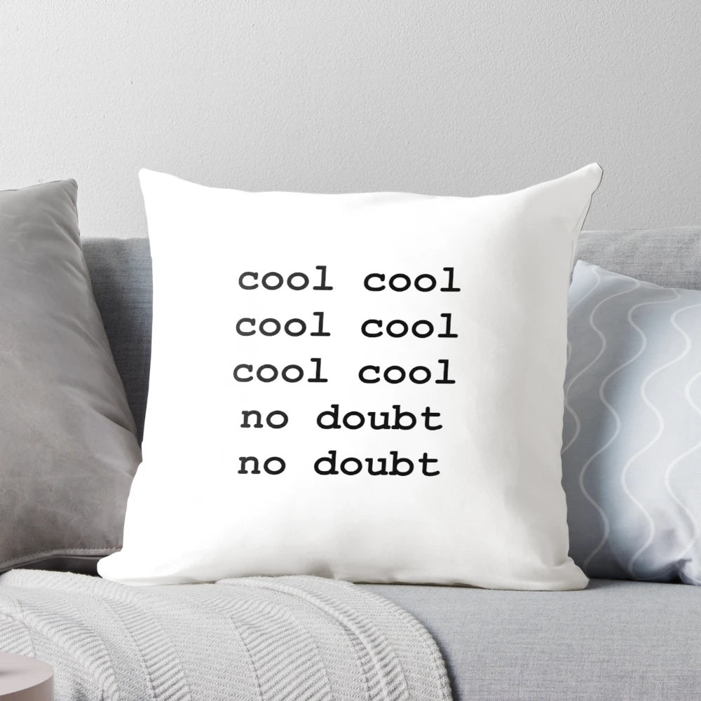 A cozy pillow featuring the iconic character Jake Peralta from the hit TV show Brooklyn Nine-Nine.