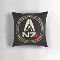 Mass Effect N7 Vintage Pillow featuring Commander Shepard