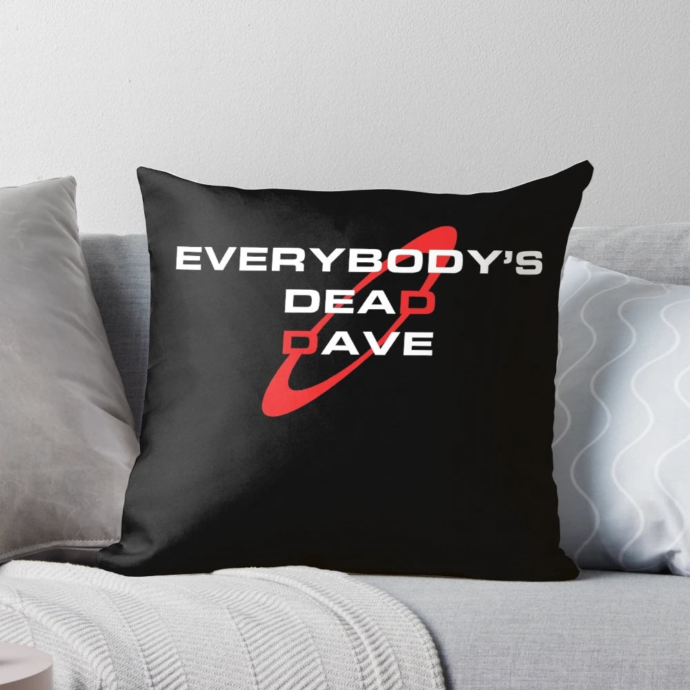 Red Dwarf inspired cushion with Dave Lister quote