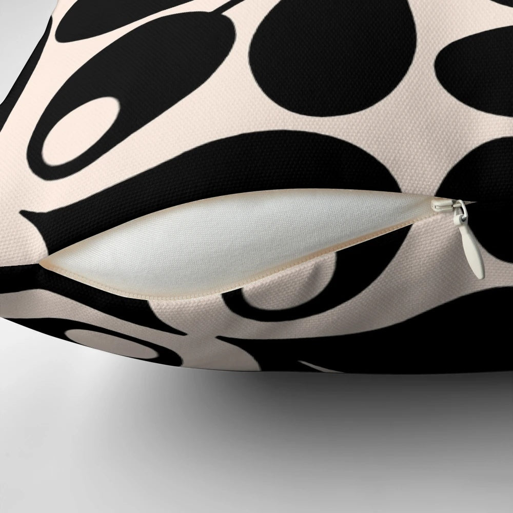 Orla Kiely floral pattern design pillow in a modern, contemporary style for home decor.