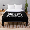 Soft and cozy plush blanket with a Parisian-inspired design