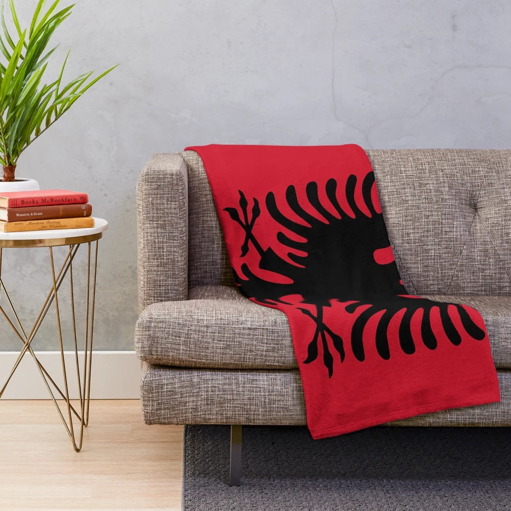 Albania flag plush blanket