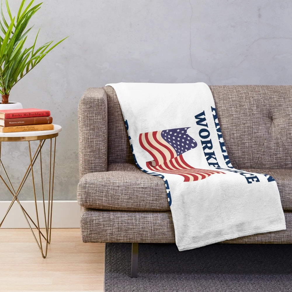 Bartender American Workforce Plush Blanket