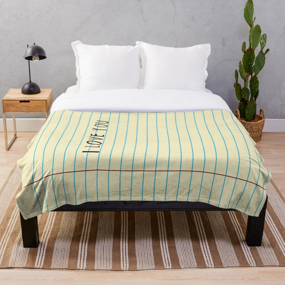 Personalized "I Love You" Plush Blanket