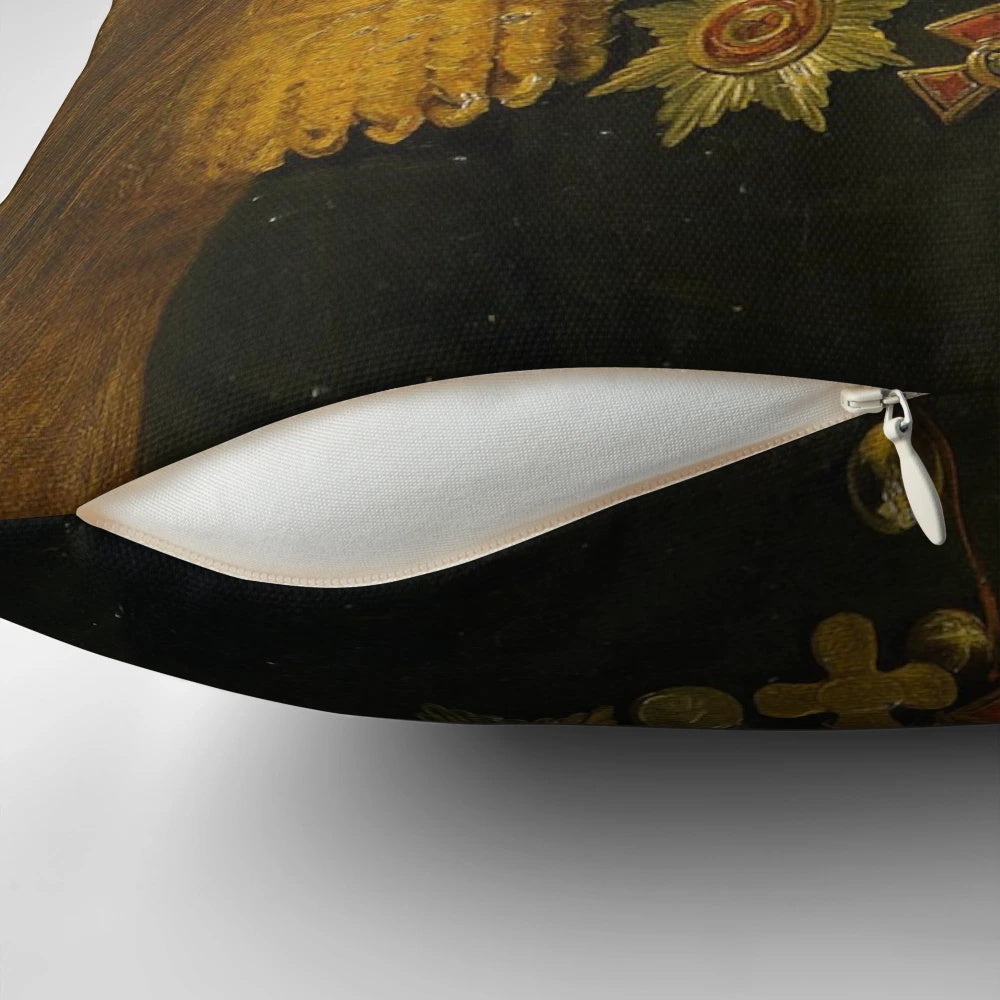 Stylish custom pillow featuring a portrait of actor Samuel L. Jackson with a unique "replaceface" design.