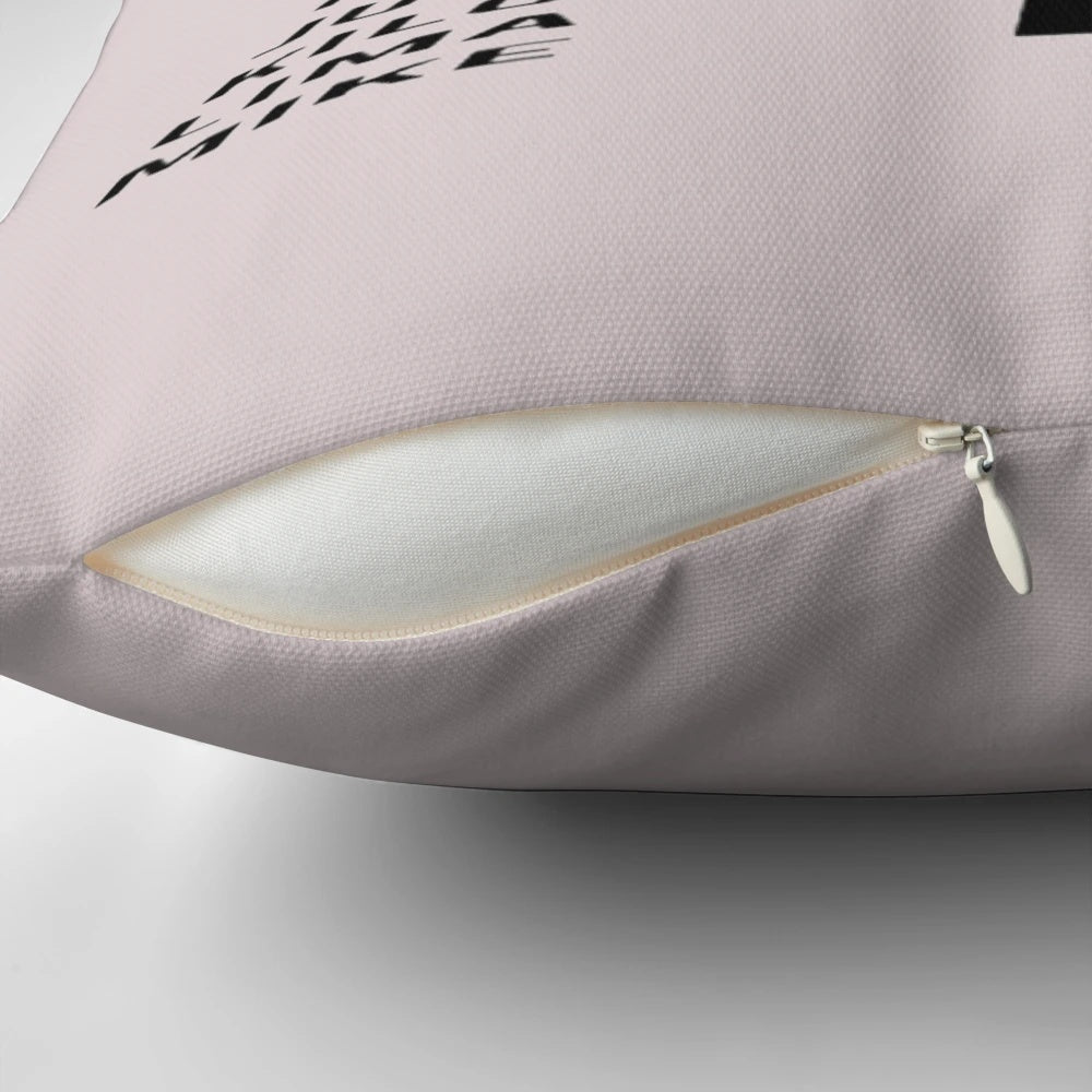 Vintage-style pilot phonetic alphabet pillow with aviation and airplane design