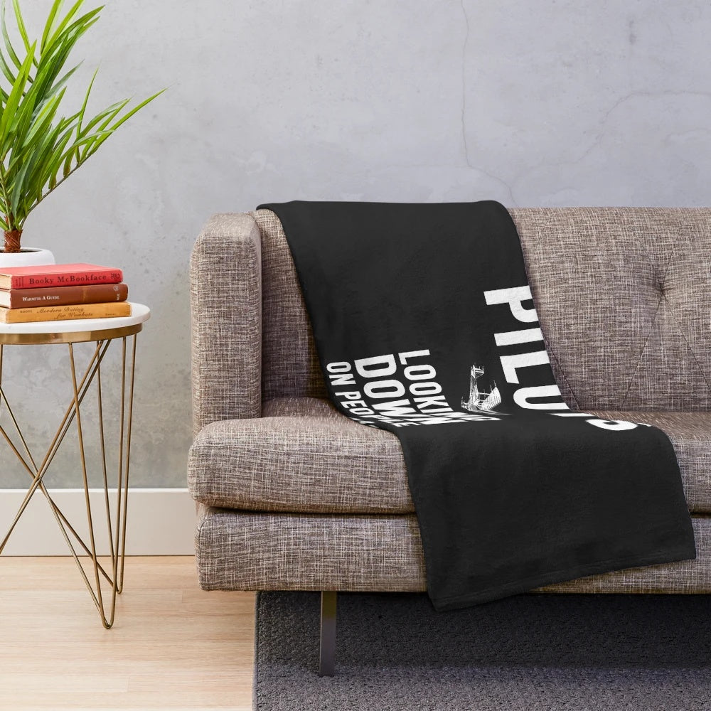 Pilots Have Been Looking Down on People Since 1903 Plush Blanket
