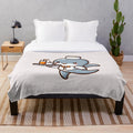 Dolphin plush blanket with waiter uniform design