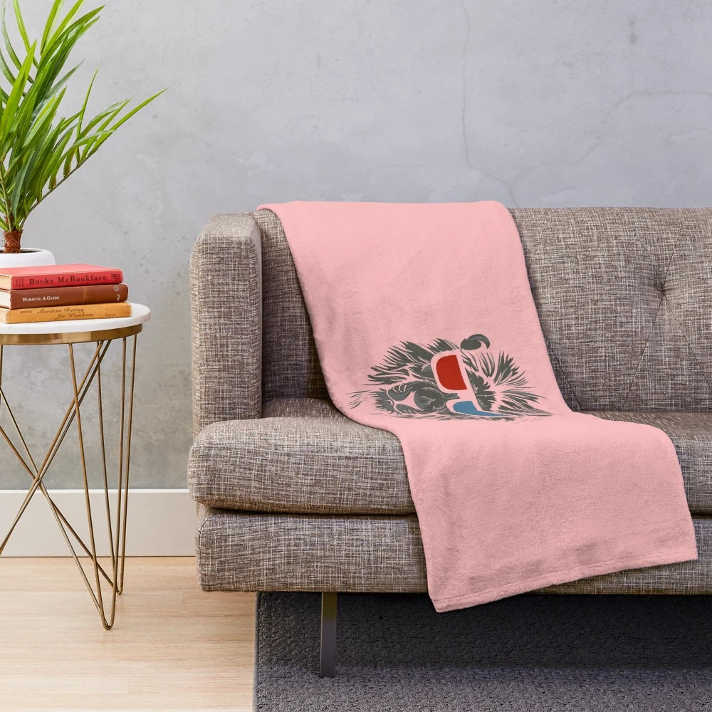 Plush 3D lion blanket