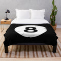 Plush 8 ball billiards pool blanket
