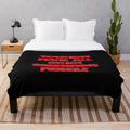 Plush blanket with text "Teachers Make All Other Occupations Possible