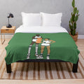 Plush blanket with images of Tacko Fall and Carsen Edwards, two iconic NBA players