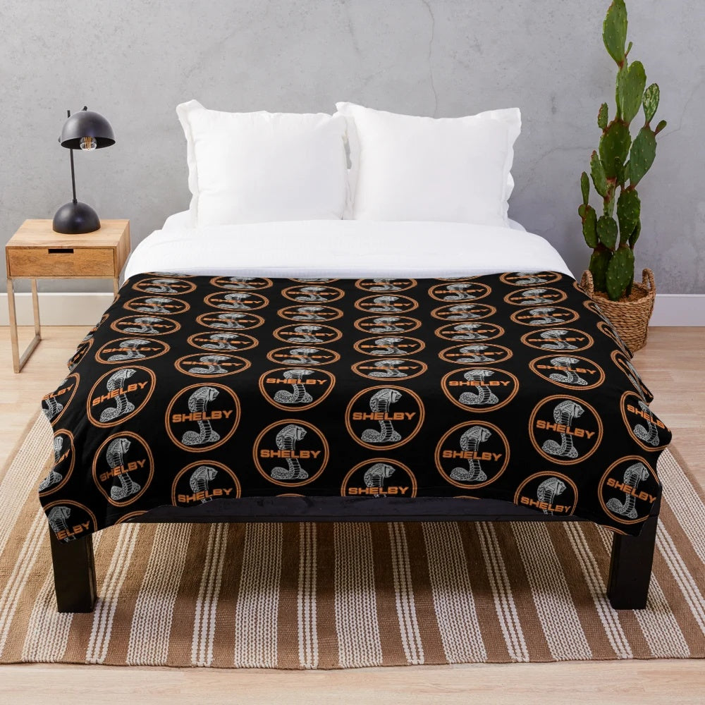 Ford Shelby Mustang Inspired Plush Blanket