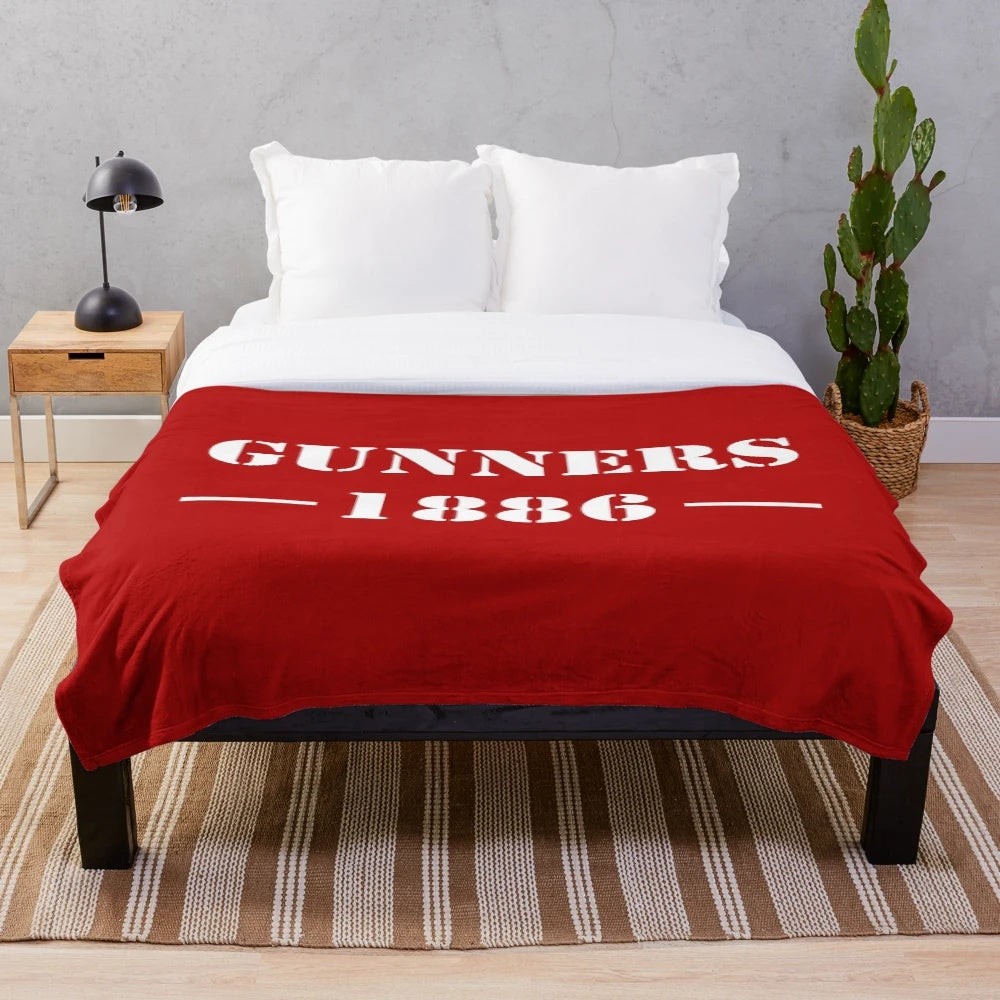Arsenal Plush Blanket with Supporter Slogan