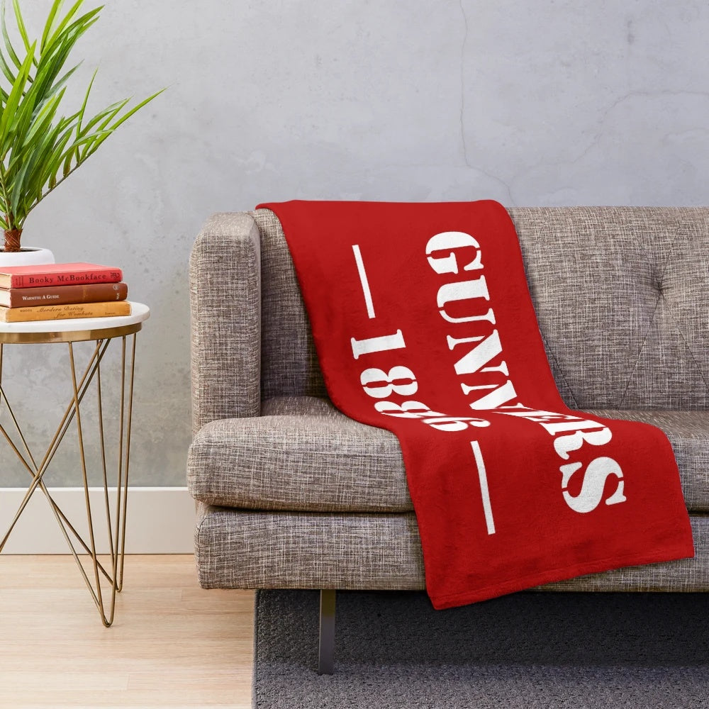 Arsenal Plush Blanket with Supporter Slogan
