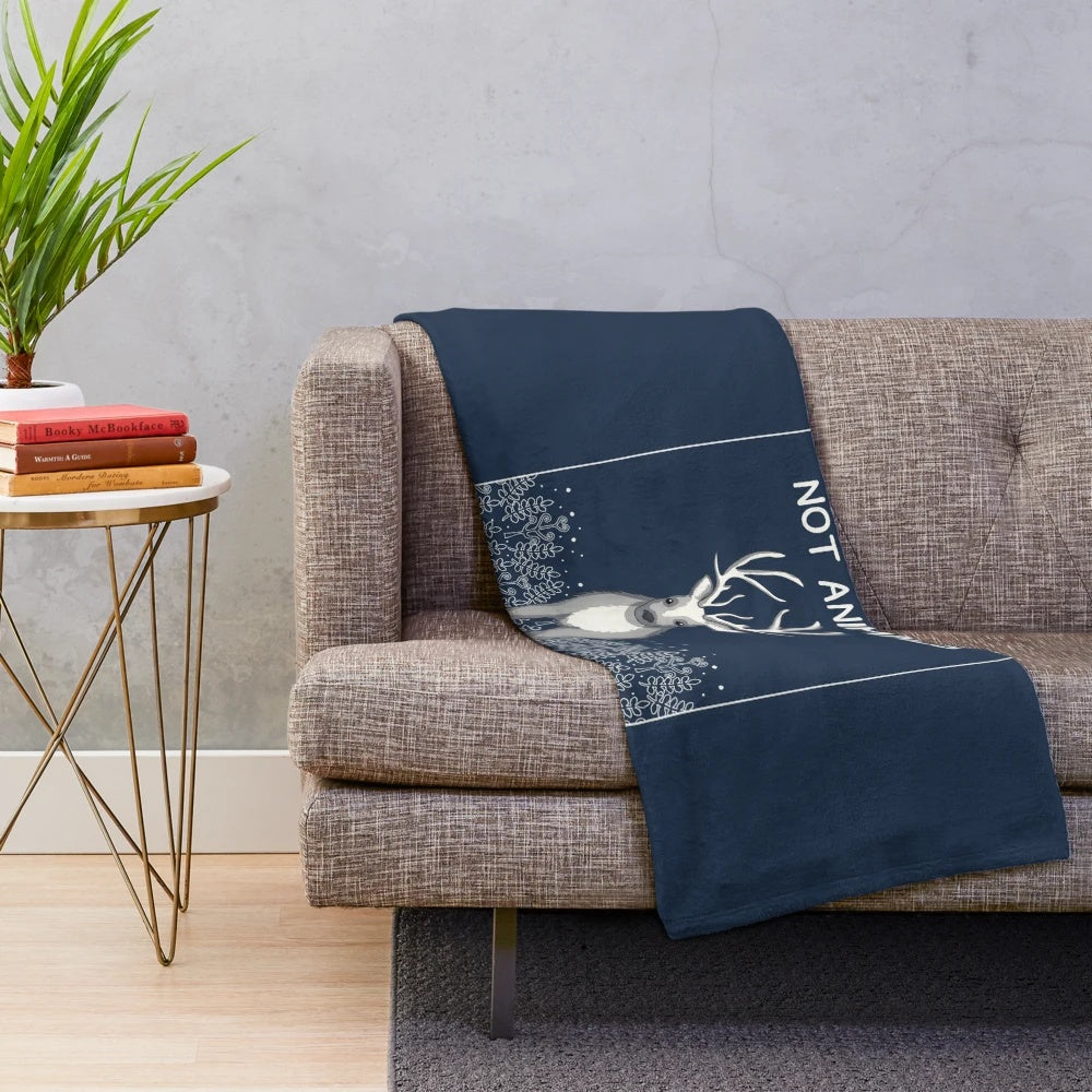 Plush blanket with nature and wildlife photography design