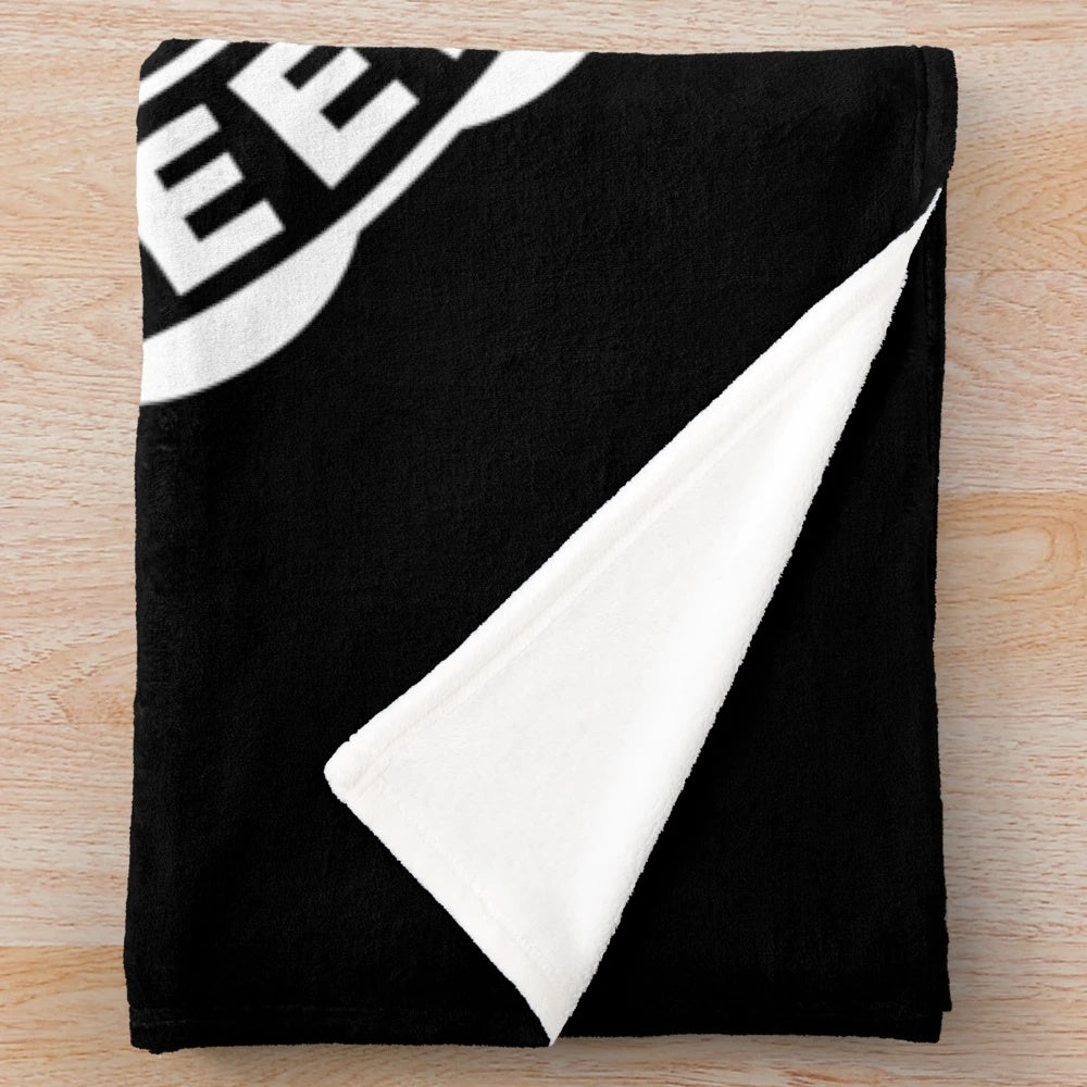 Plush blanket featuring northern soul music and nightlife motifs