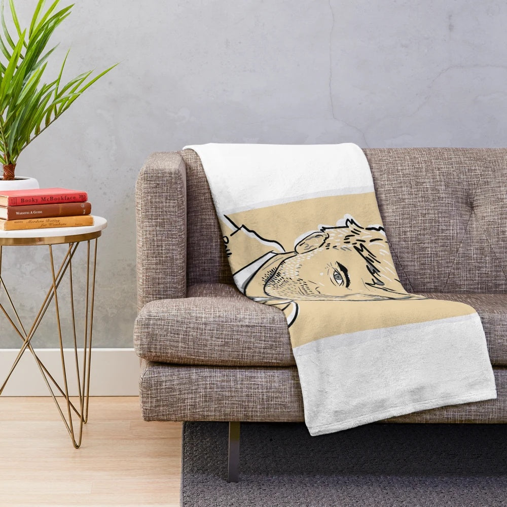 Plush blanket featuring the name and films of acclaimed director Paul Thomas Anderson
