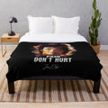 Plush movie blanket featuring James Dalton character from the film "Road House