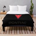 Pontiac-inspired essential plush blanket featuring the iconic Pontiac logo