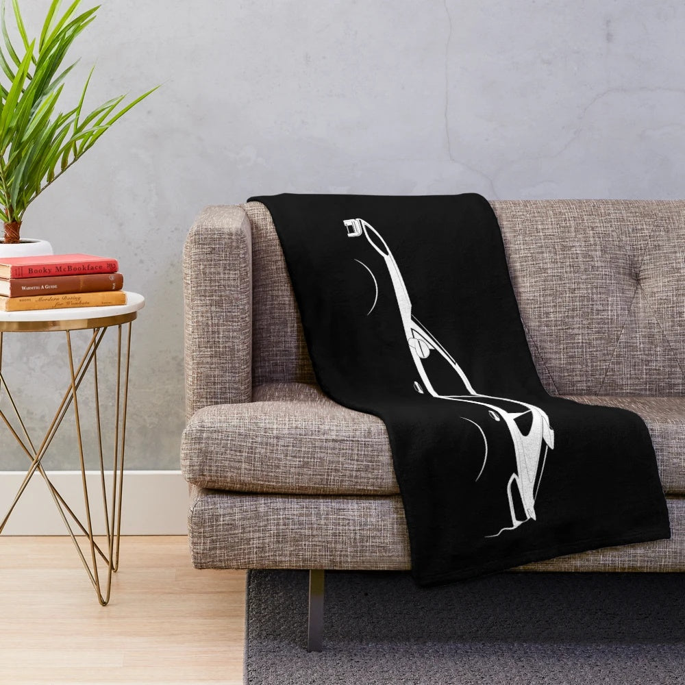 Porsche Cayenne Turbo GT Coupe Silhouette Plush Blanket