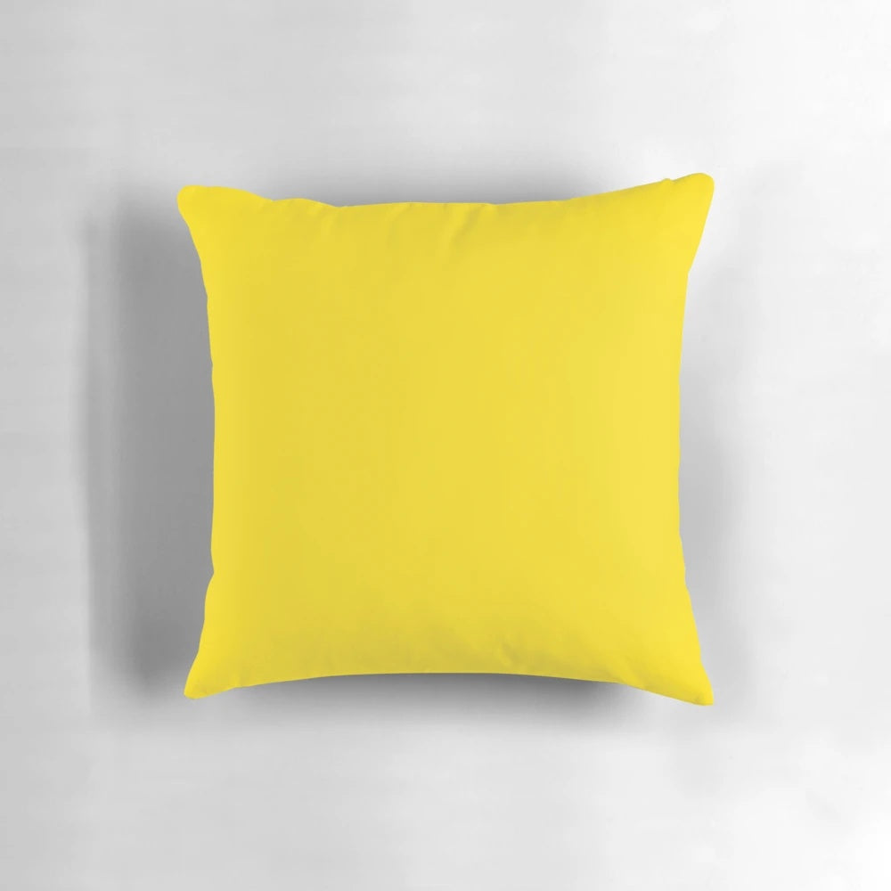 Preppy summer lemon yellow sunflower decorative pillow