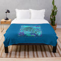 Psychedelic cosmic plush blanket featuring trippy artwork inspired by the String Cheese Incident