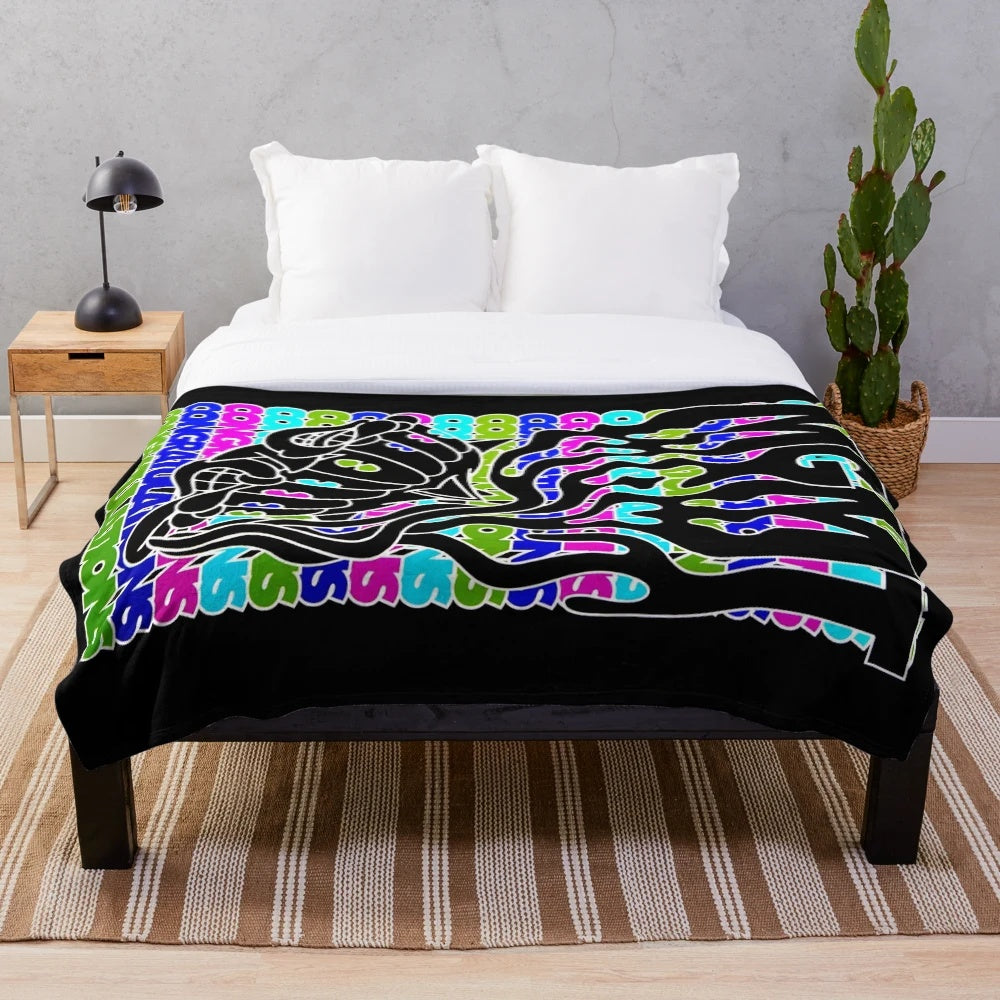 MGMT Psychedelic Pop Band Plush Blanket