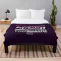 Psychology-themed plush blanket with the text "It's a Psychology Thing, You Wouldn't Understand
