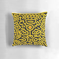 Racetoo Pillow featuring Keith Haring-inspired line art and 80s pop art design