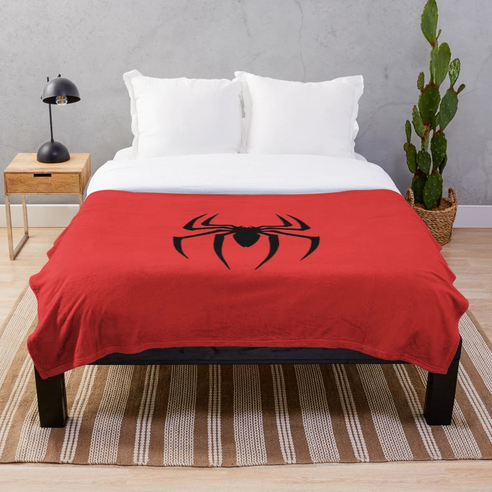 Raimi plush blanket featuring Sam Raimi's iconic Spider-Man design