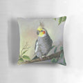 Soft and cuddly cockatiel pillow with detailed gray feathers and lifelike design, perfect for bird enthusiasts and nature-inspired home decor.