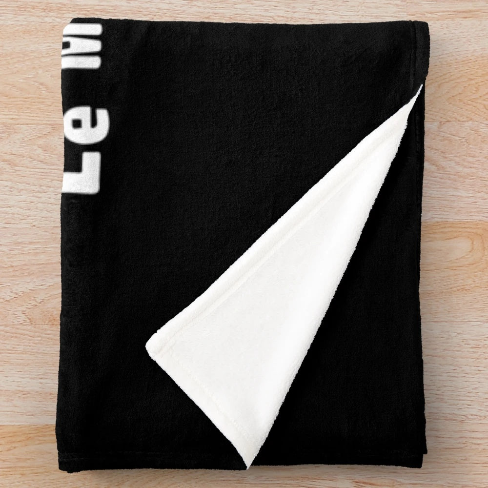 Plush blanket featuring imagery and text from the 1995 French film "La Haine