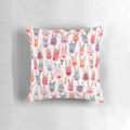 Reindeer watercolor pattern decorative pillow for cozy winter and Christmas home decor