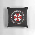 Umbrella Corporation horror-themed pillow featuring characters from the Resident Evil video game franchise