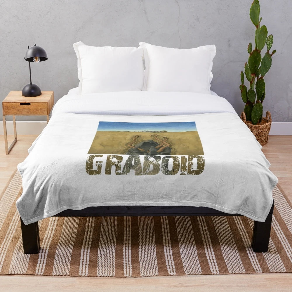 Tremors inspired graboid plush blanket