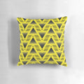 Vintage-inspired bruised banana geometric Arsenal football pillow for Premier League fans