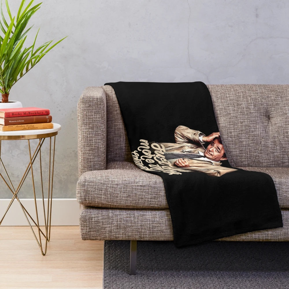 Columbo TV show Peter Falk inspired plush blanket