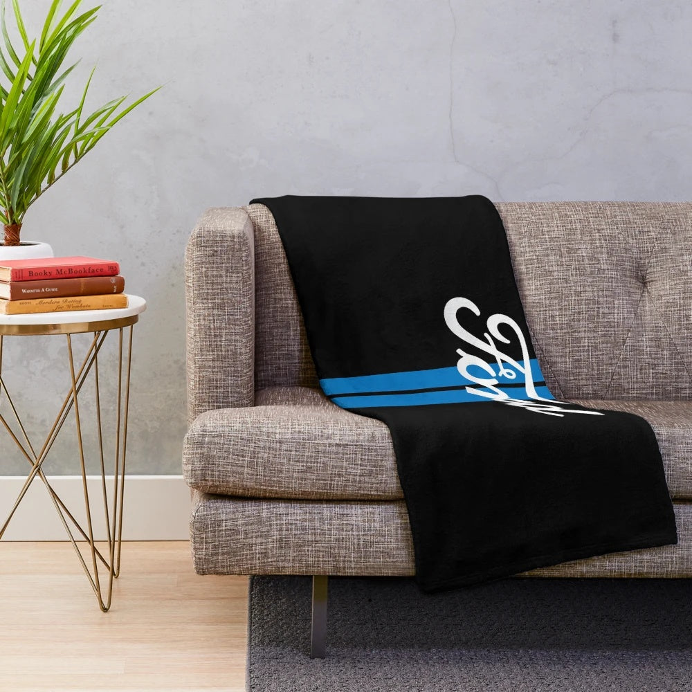 Retro Ford Stripes Plush Blanket