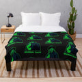 Retro horror movie inspired plush blanket