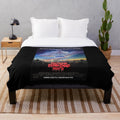 Retro horror movie plush blanket inspired by Return of the Living Dead Part II