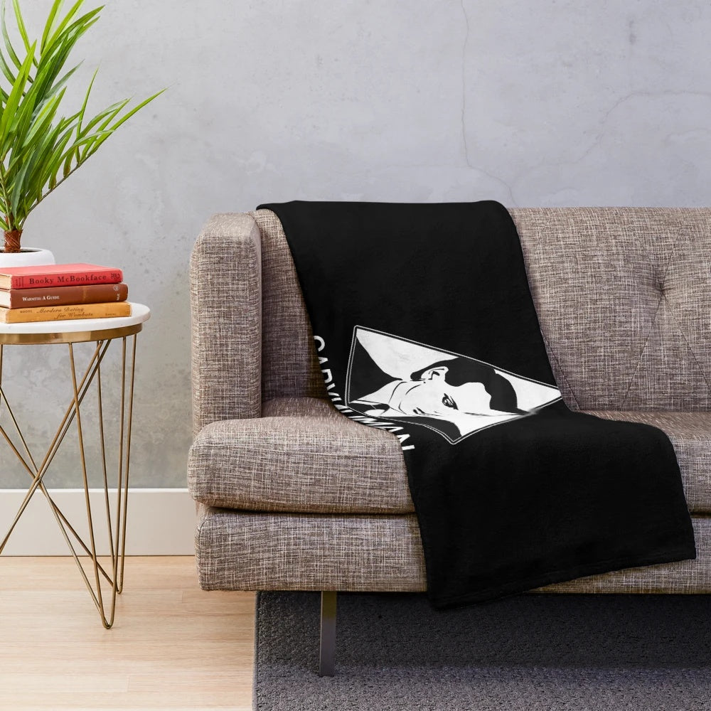 Gary Numan Plush Blanket with Synthwave Aesthetic