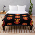 Retro Manchester United Football Plush Blanket