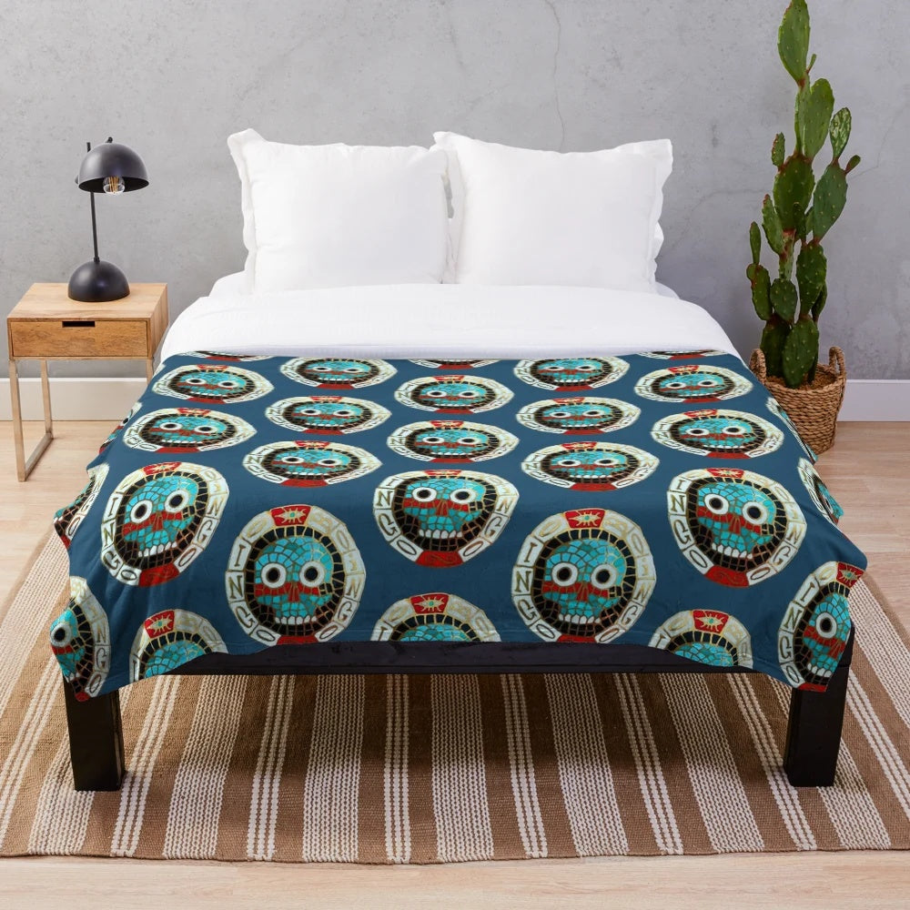 Oingo Boingo Plush Blanket - Cozy Retro Music Merchandise
