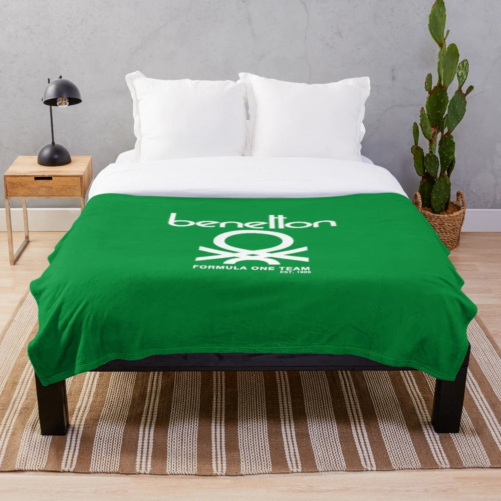 Retro Benetton Formula 1 80s Collection Plush Blanket